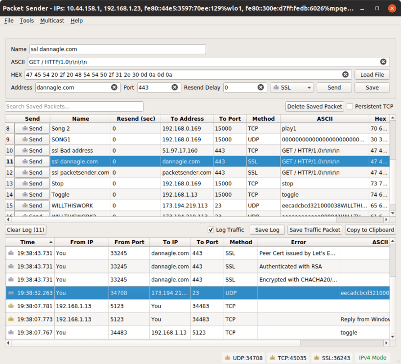 Install Packet Sender on Linux | Snap Store