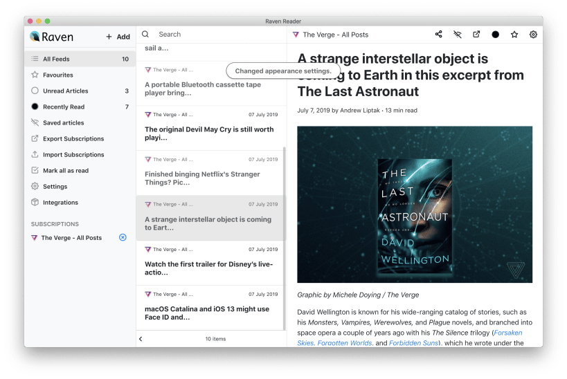 Raven Lib Install Raven Reader on Linux | Snap Store