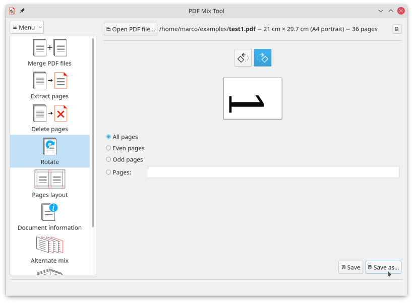 Install PDF Mix Tool on Linux | Snap Store