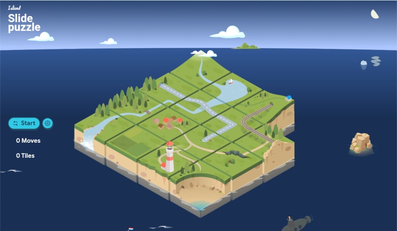 Install Island Slide Puzzle on Linux | Snap Store