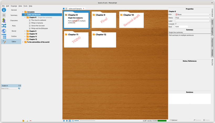 Install Manuskript on Linux | Snap Store