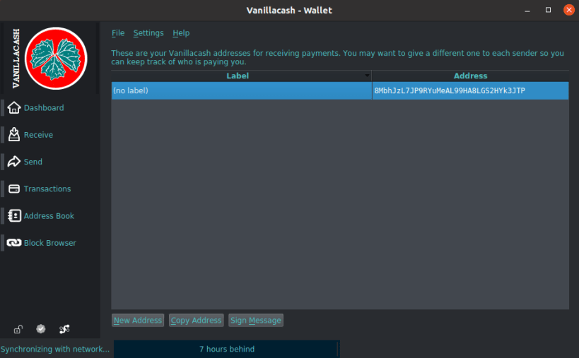 Install vanillacash on Linux | Snap Store