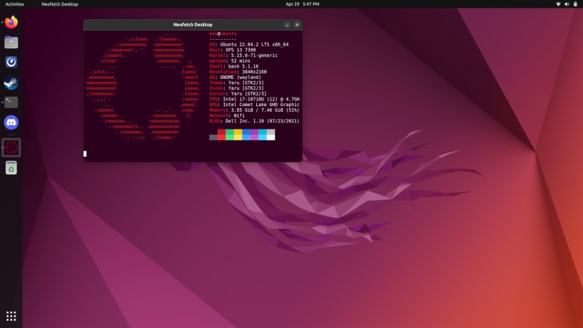 Unix Neofetch Install Neofetch Desktop on Linux | Snap Store