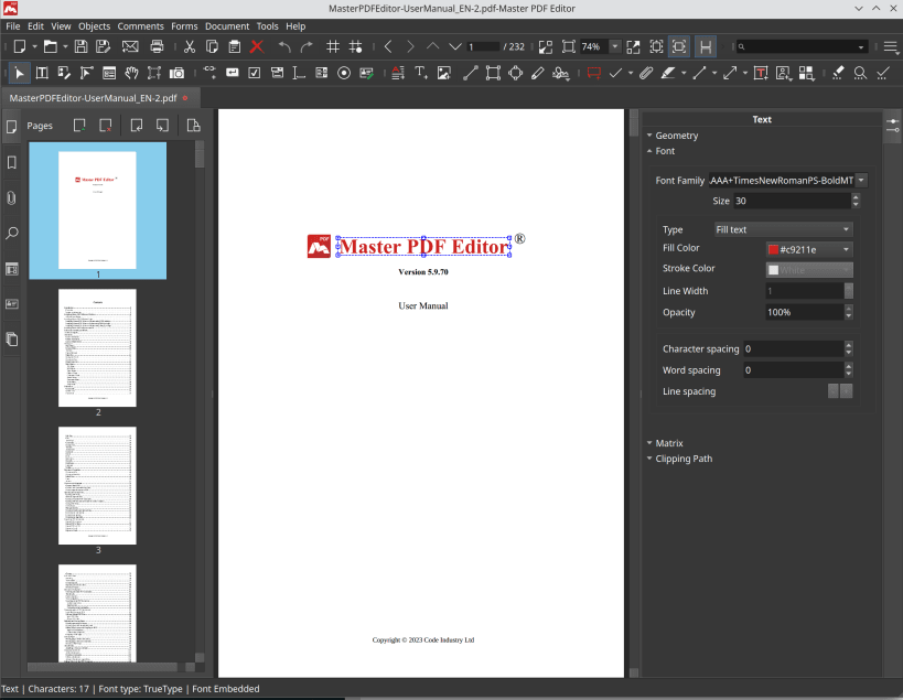 Install Master PDF Editor 5 on Linux | Snap Store