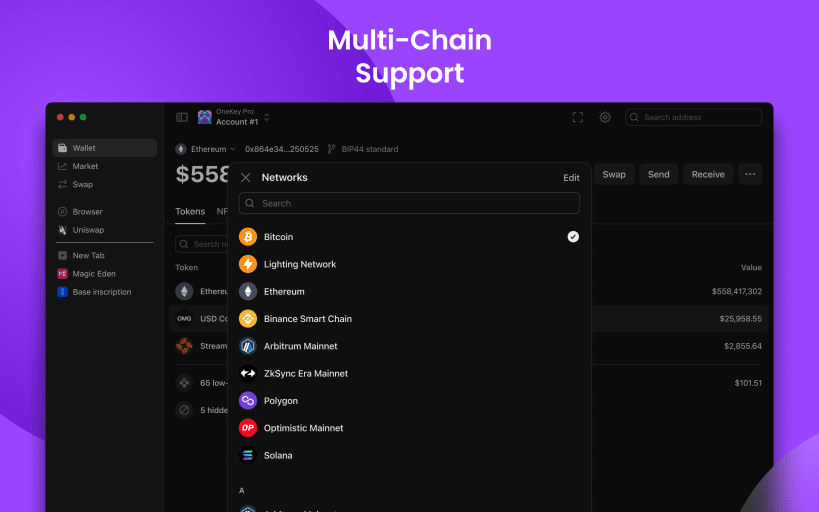 Install OneKey: Secure Crypto Wallet on Linux | Snap Store