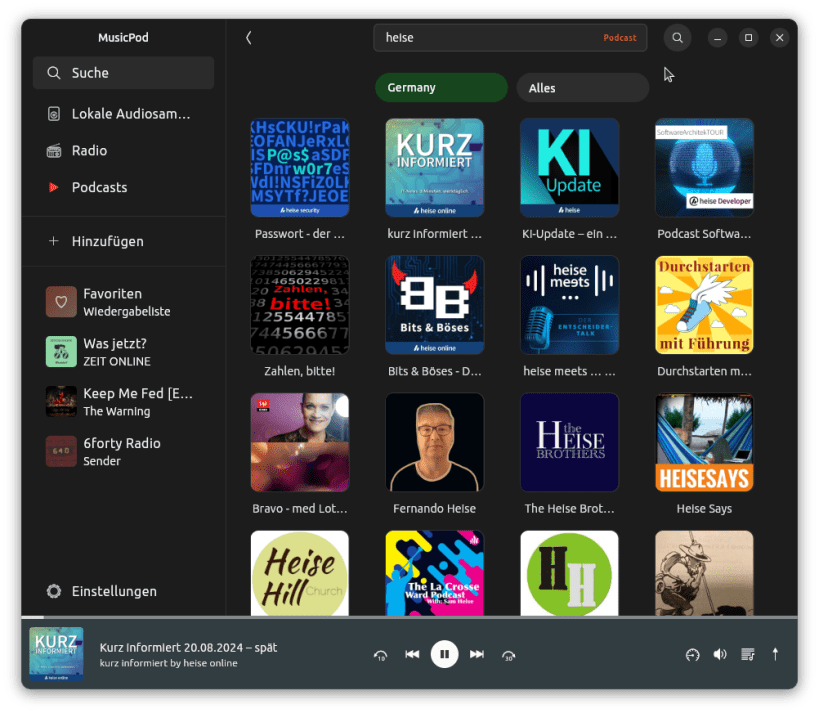 Install MusicPod on Linux | Snap Store