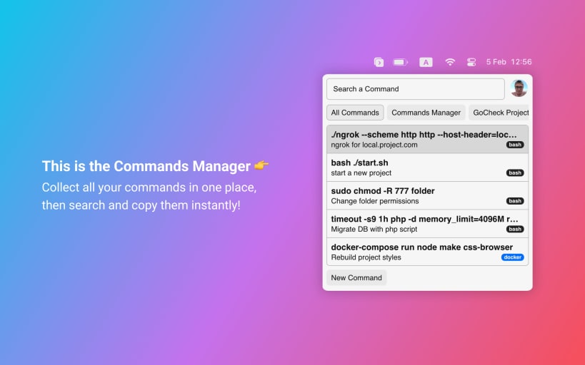 Install Commands Manager on Linux | Snap Store
