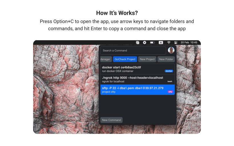 Install Commands Manager on Linux | Snap Store