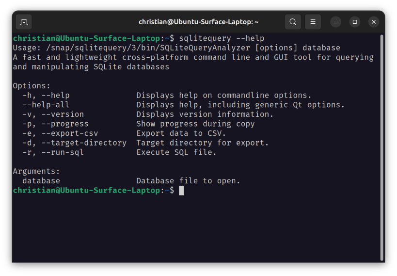 Install SQLite Query Analyzer on Linux | Snap Store