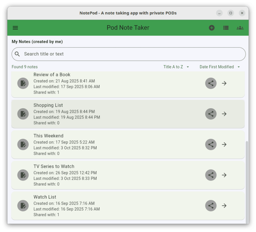 Install NotePod on Linux | Snap Store