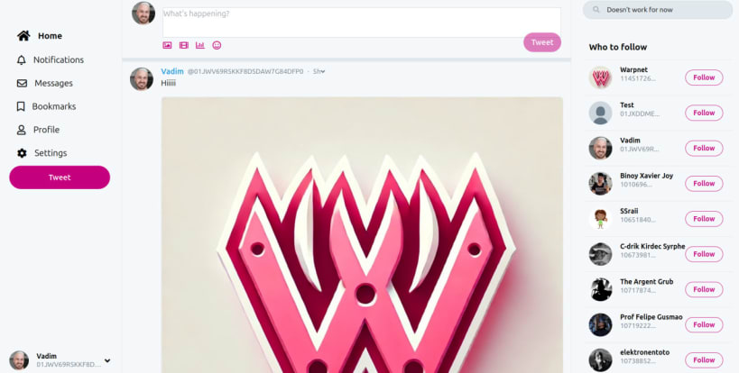 Install Warpnet on Linux | Snap Store