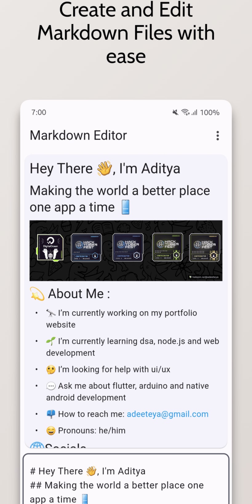 Install markdown-editor on Linux | Snap Store