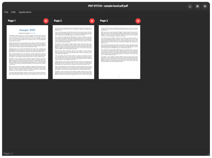Install PDF Stitch on Linux | Snap Store
