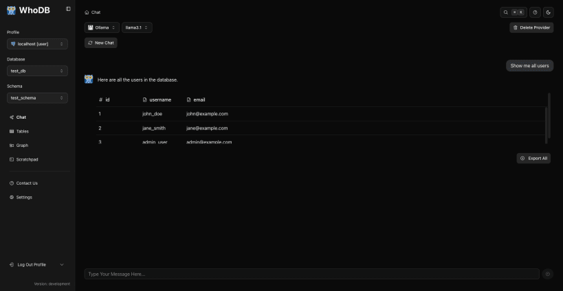 Install WhoDB on Linux | Snap Store