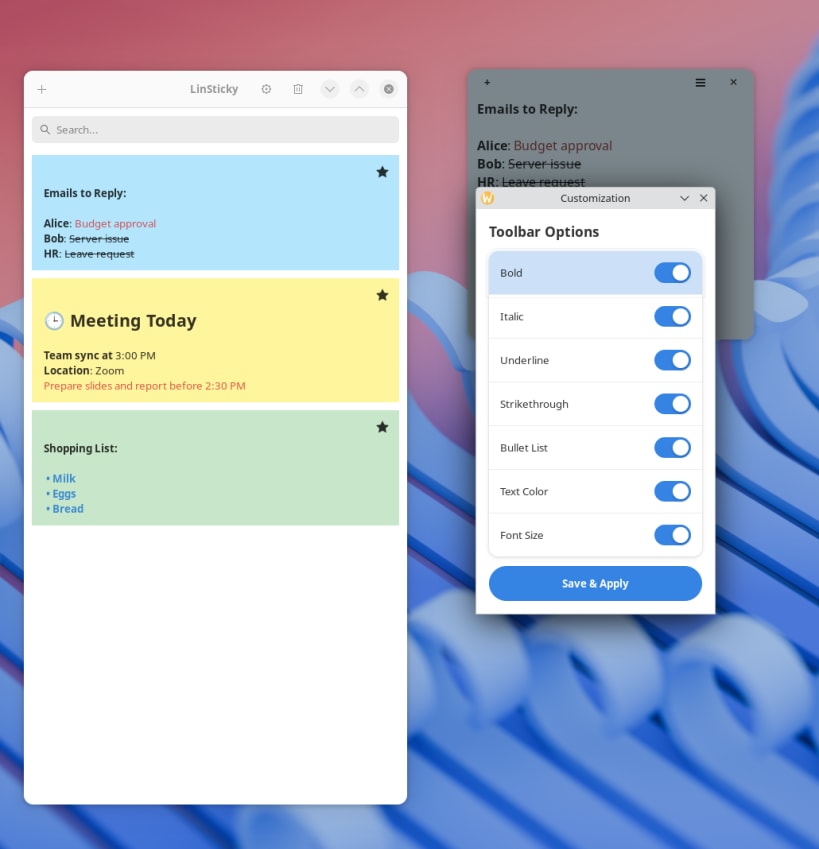 Install LinSticky on Linux | Snap Store