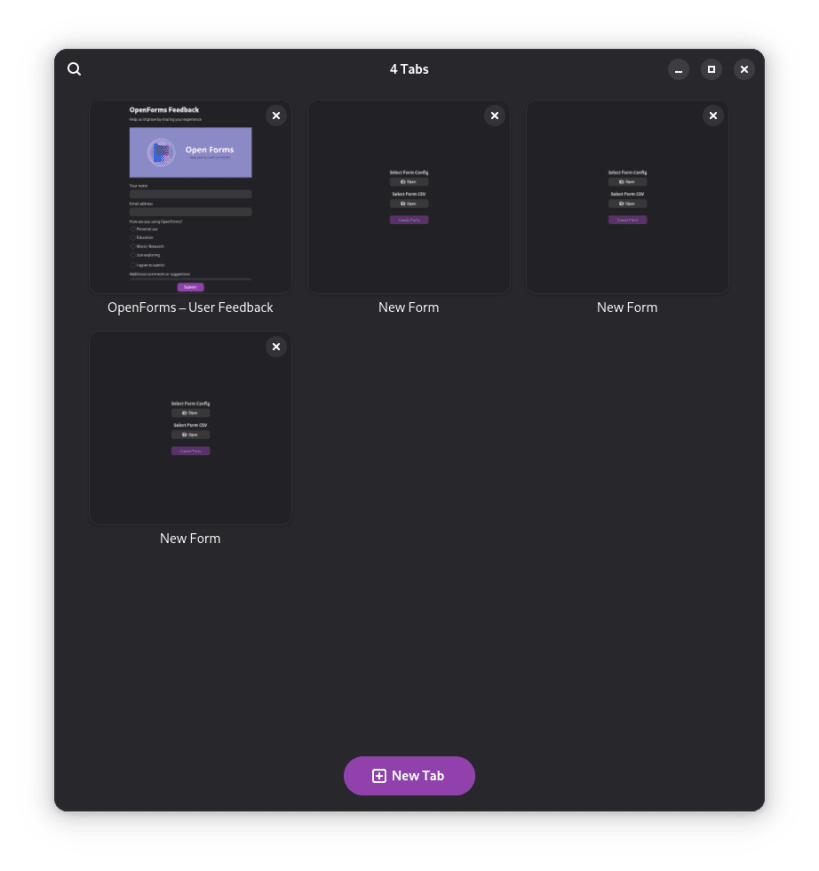 Install Open Forms on Linux | Snap Store