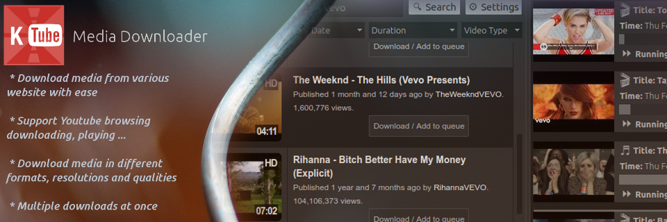 Ktube Media Downloader banner