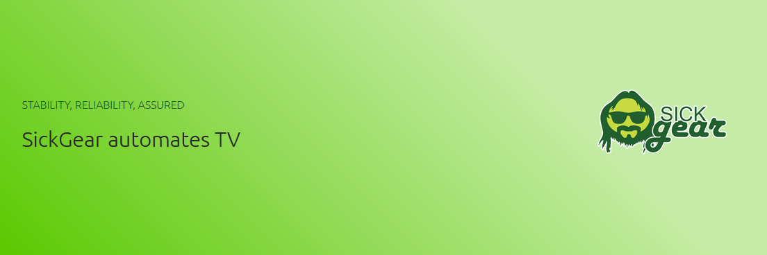 SickGear banner