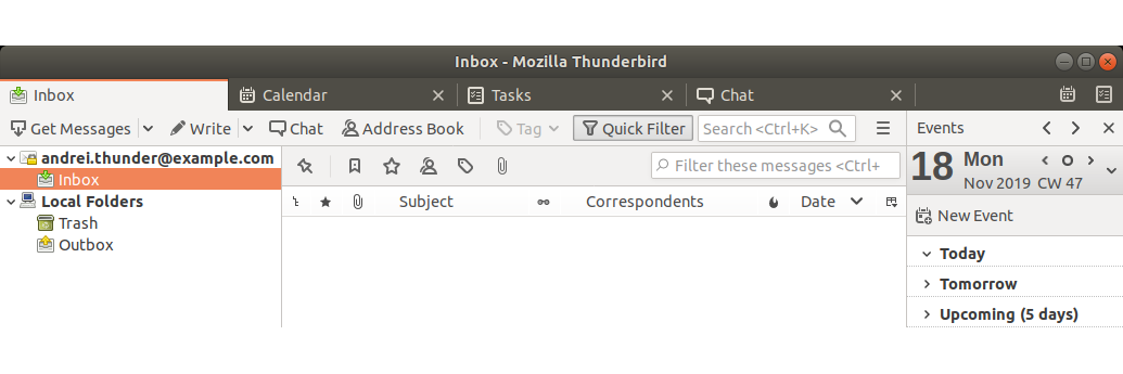 Thunderbird banner