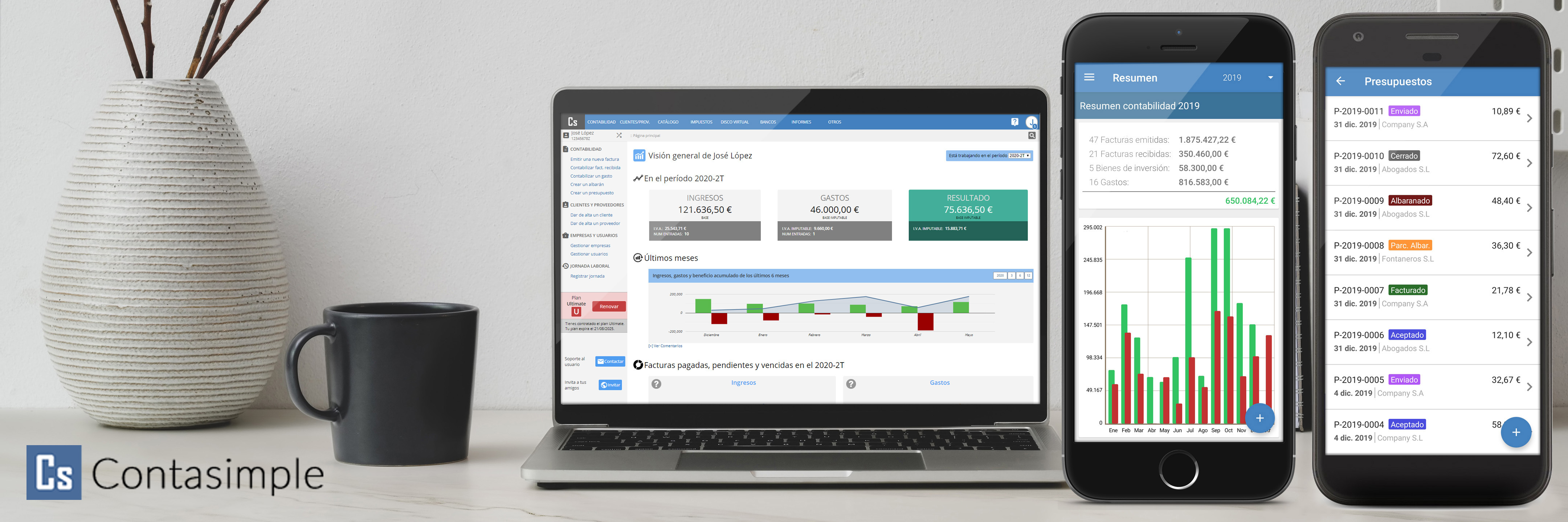 Contasimple Desktop banner