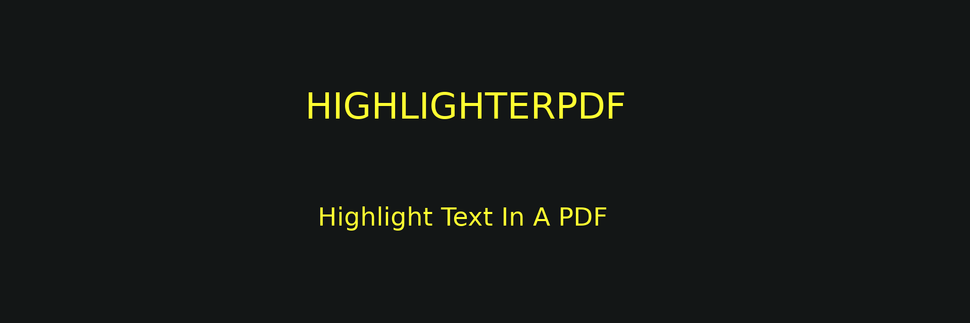 highlighterpdf banner