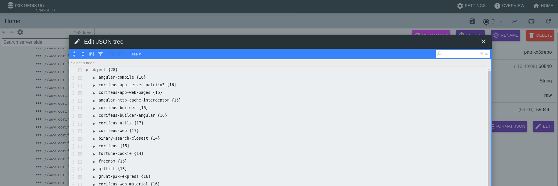P3X Redis UI banner