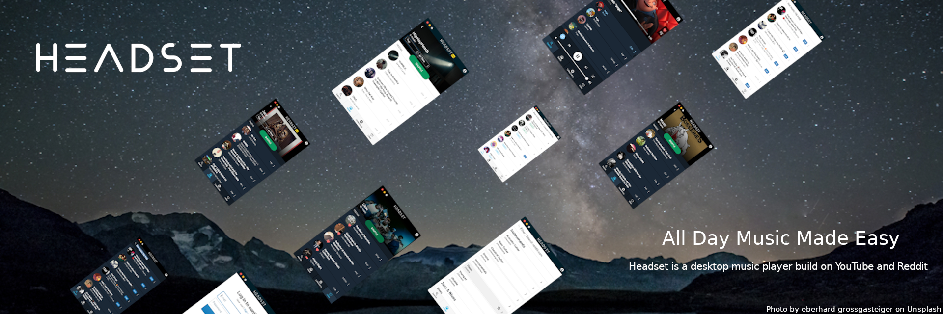 Headset banner