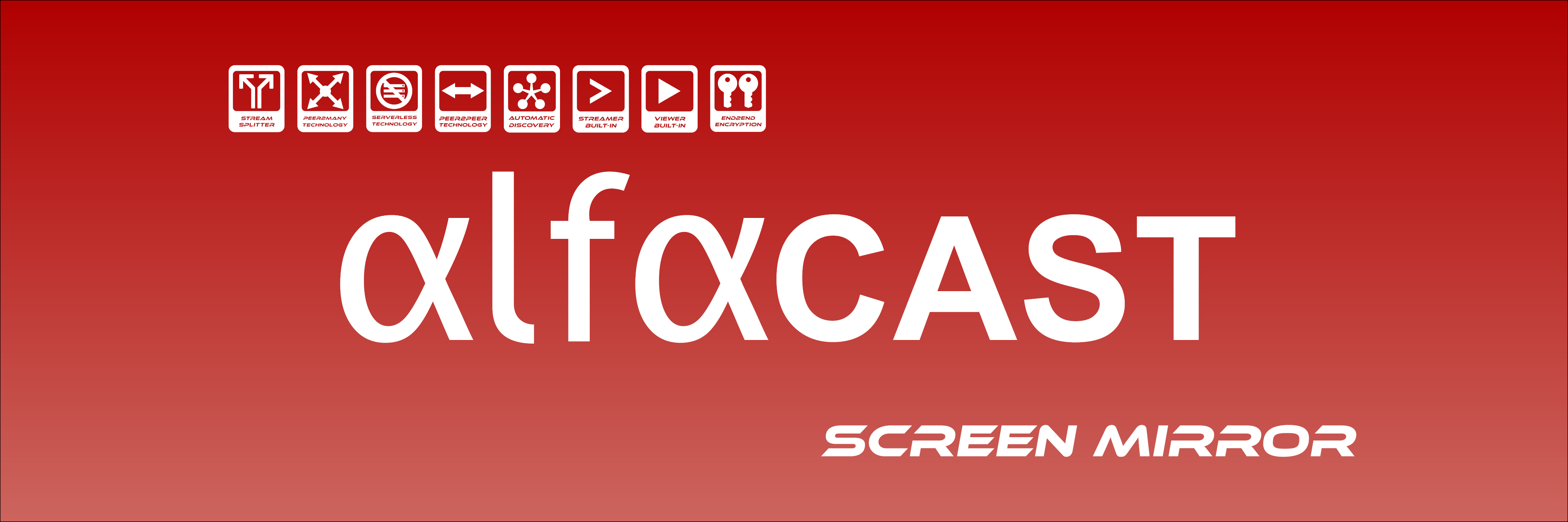 alfacast screen mirror banner