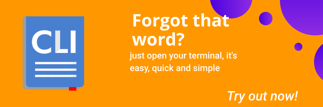 cli-dictionary banner