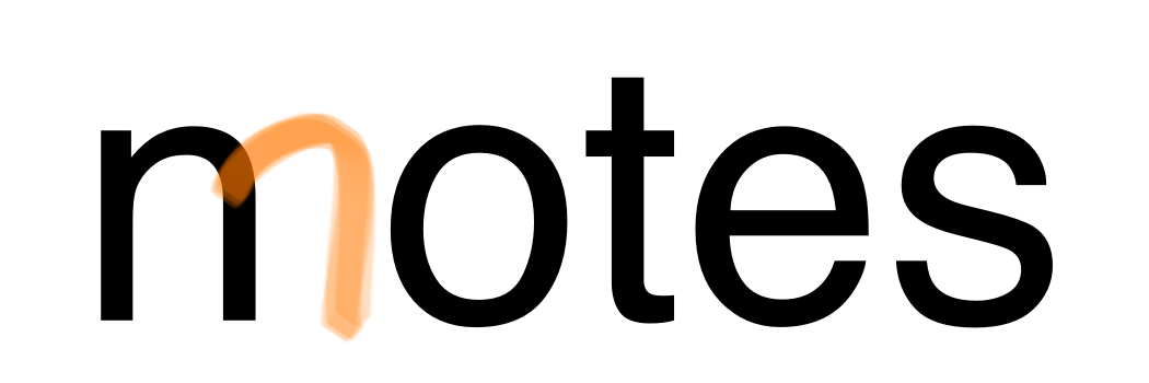 Motes - modern notes banner