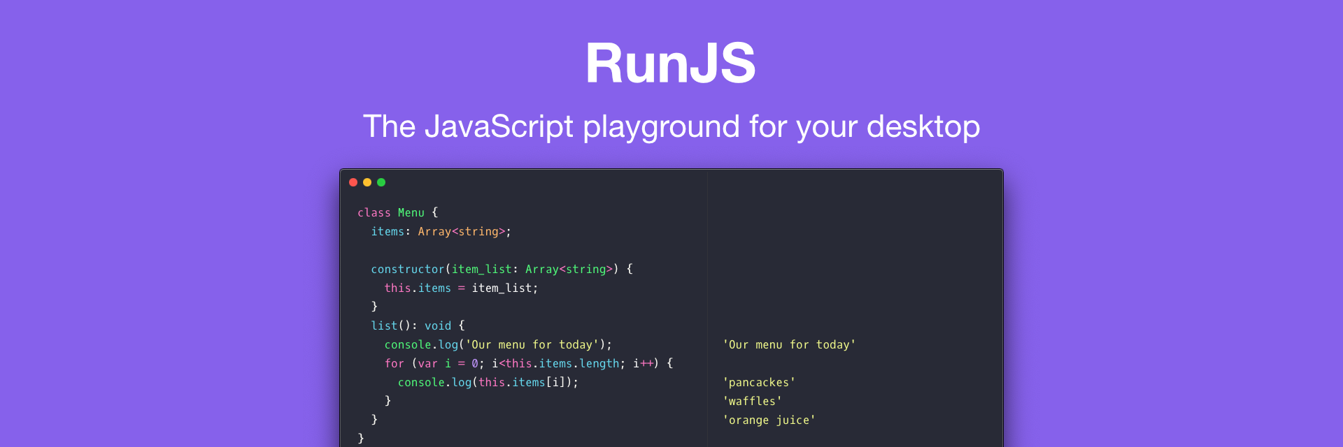RunJS banner