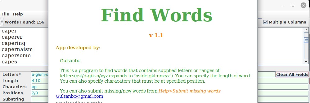 Find Words banner