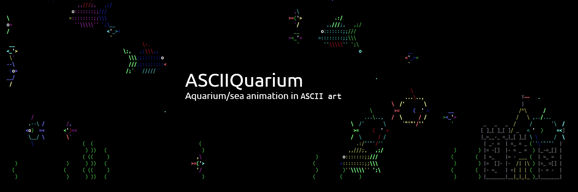 ASCIIQuarium (UNOFFICIAL) banner
