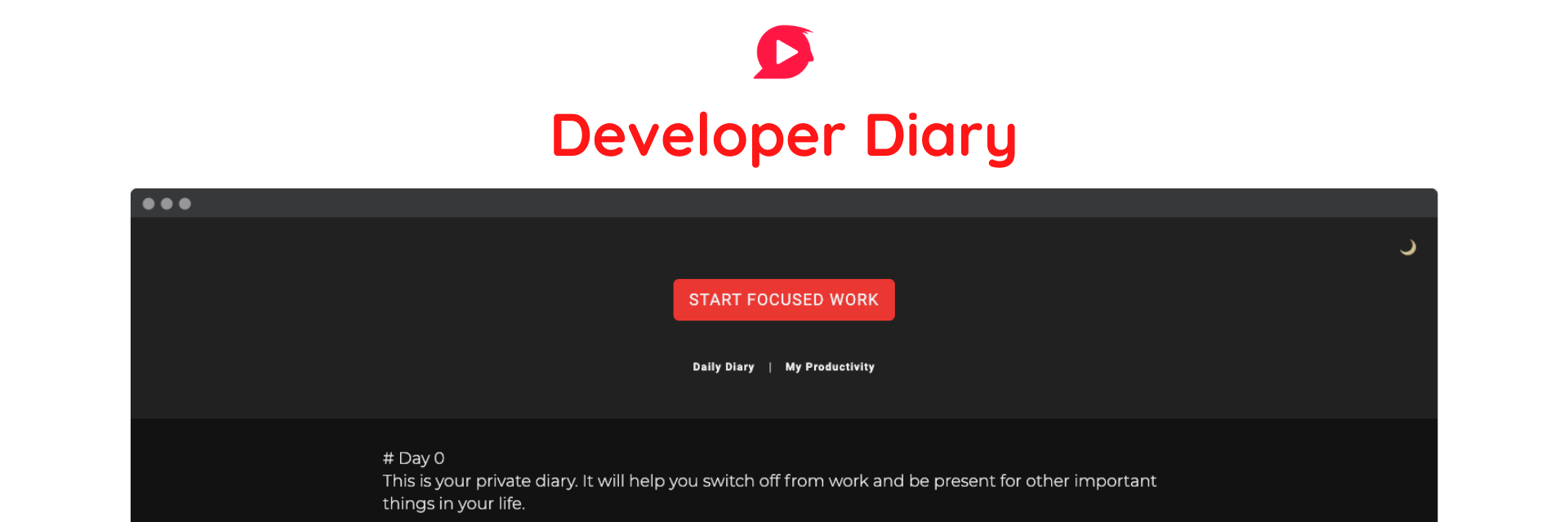 Developer Diary banner