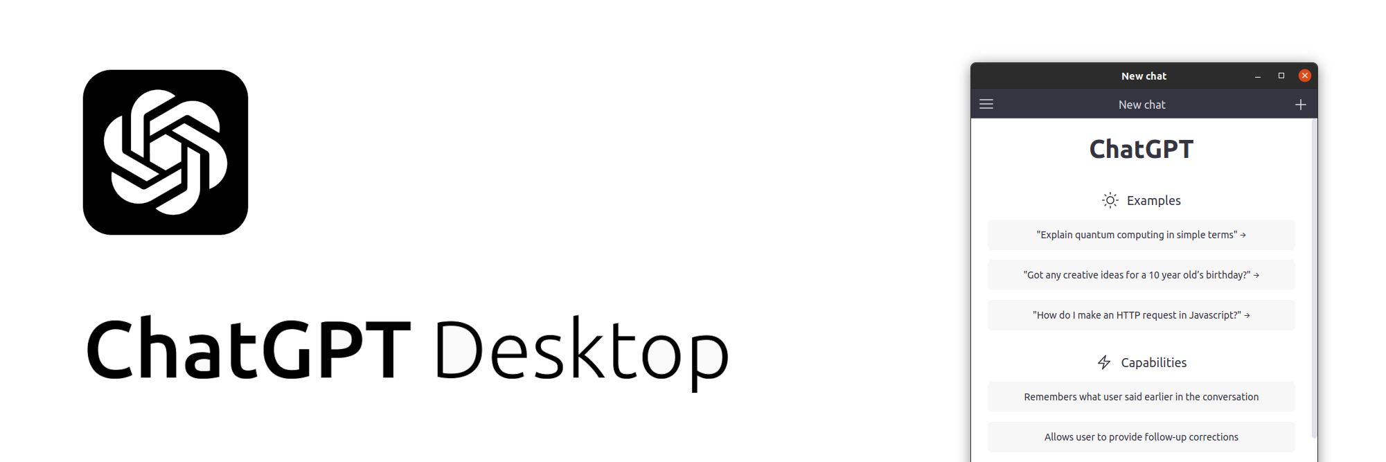ChatGPT Desktop banner