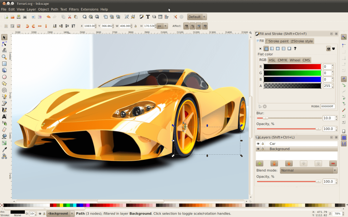 inkscape vectorize image