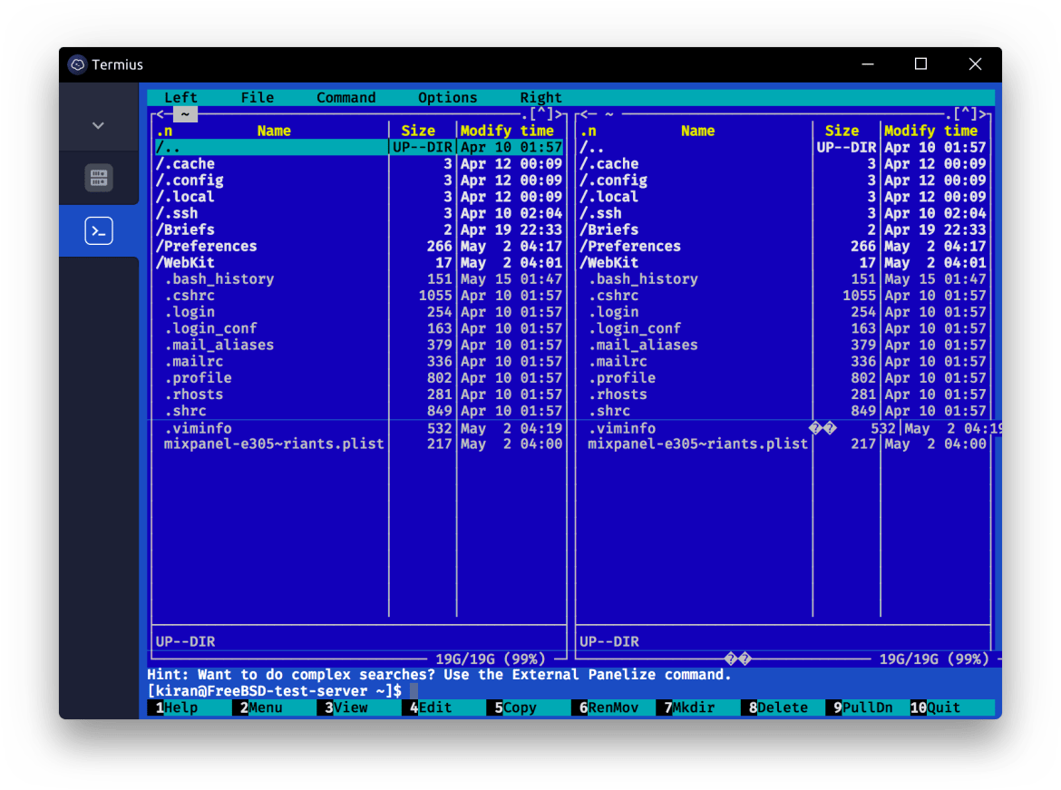 termius port scanner