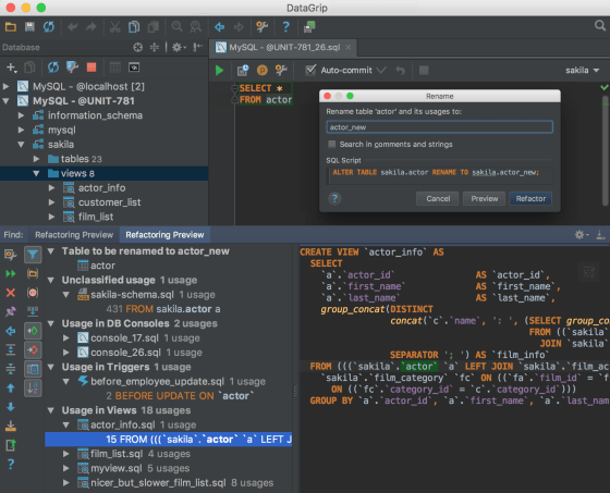 datagrip postgresql