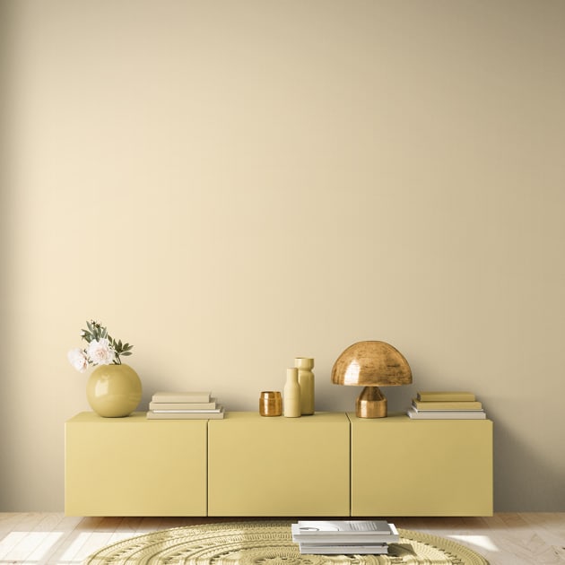 Colorful living room mockup