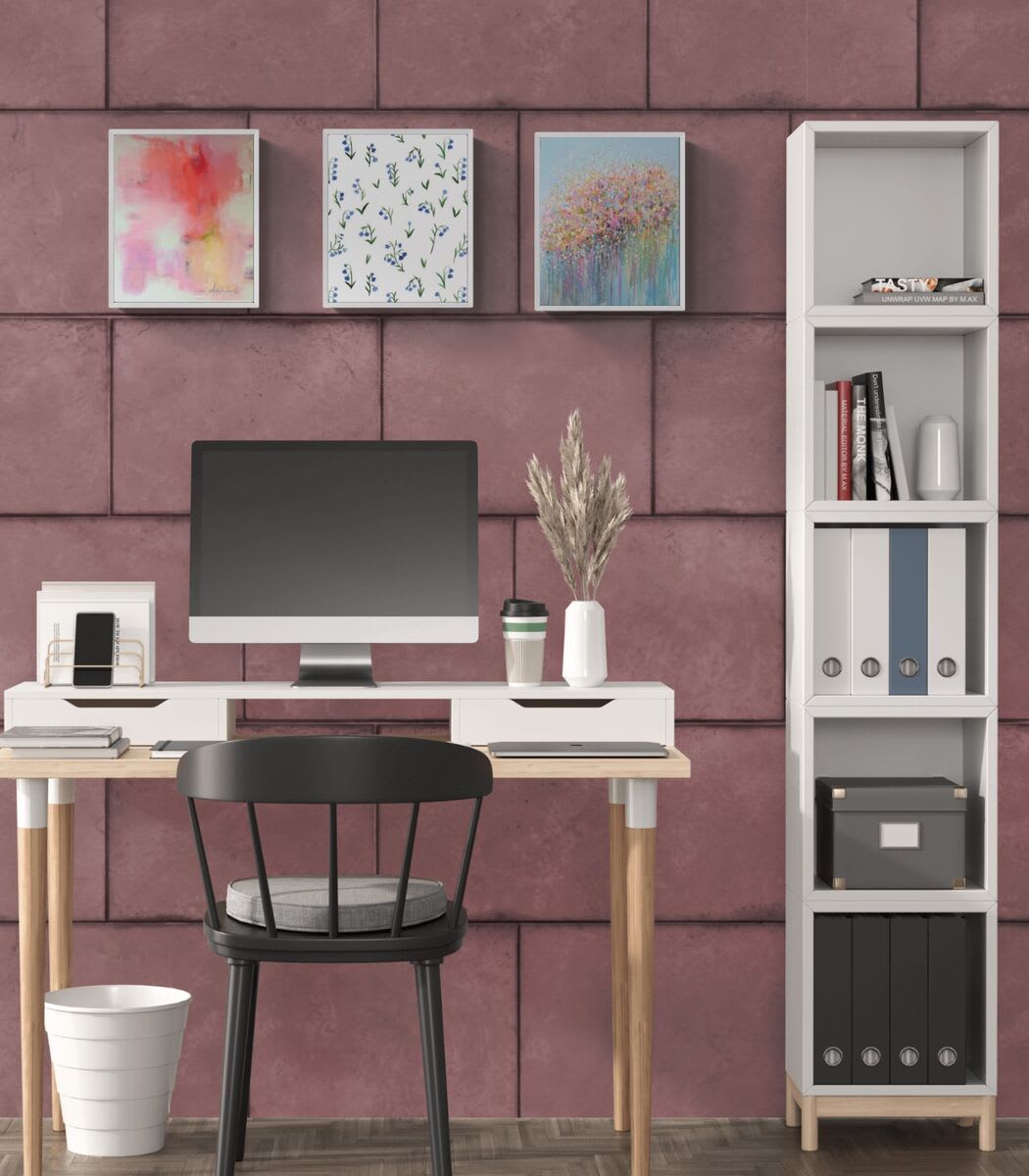 Clean modern study room mockup