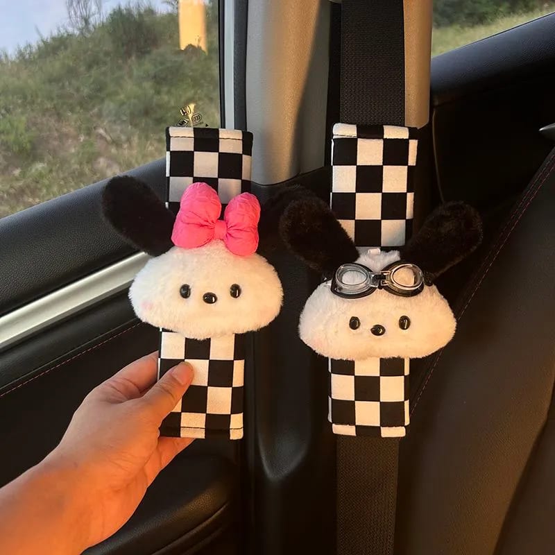 Designer Plush Dog Seat Belt Protector - Factory-Direct Manufacturer