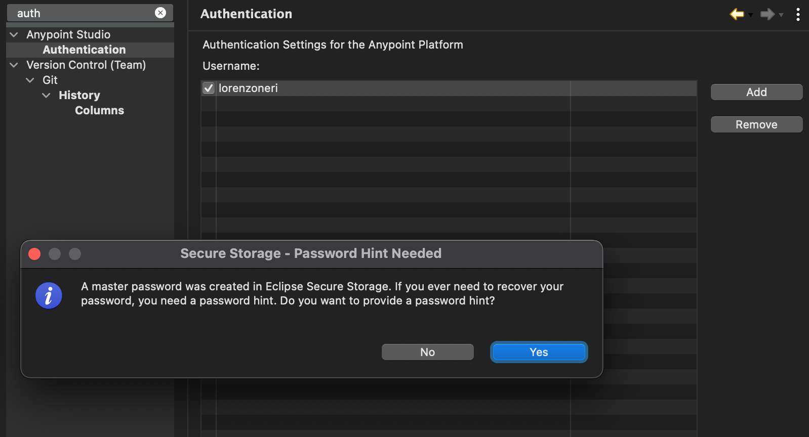 Anypoint studio authentication not working on MacOS: how to solve | Cap4 Lab