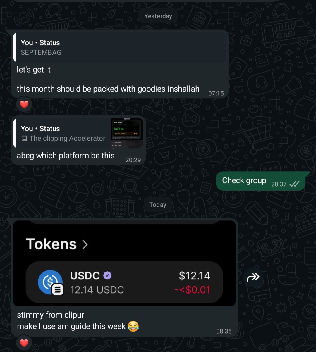 Student testimonials screenshot