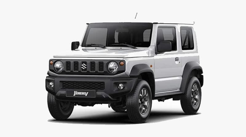Image of a Suzuki Jimny, 4x4 rental vehicle.