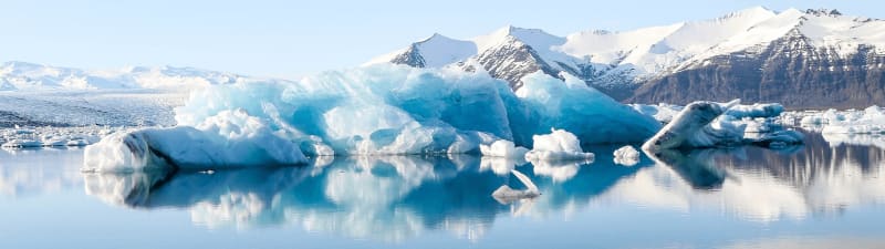 Image of beautiful glacier lagoon in Iceland