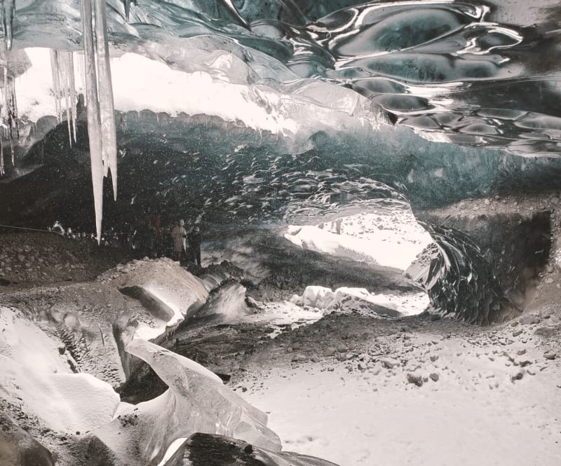 Image of inside the Glacier Lagoon glacier tour