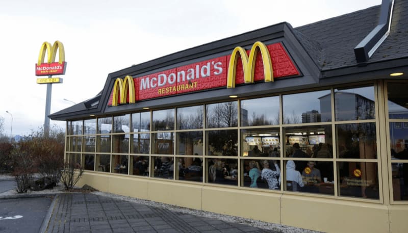 Image of the, now closed, McDonalds restaurant in Iceland