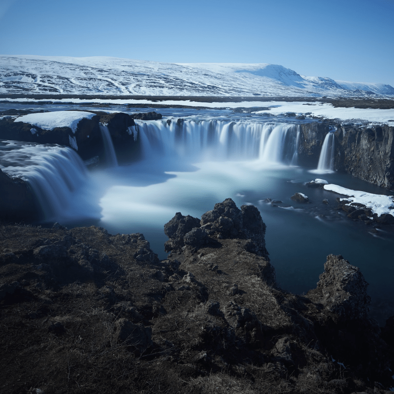 Image of a Waterfall in the North of Iceland