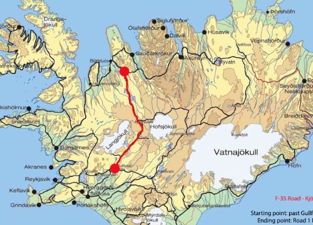 F-Road F35 Kjölur Iceland