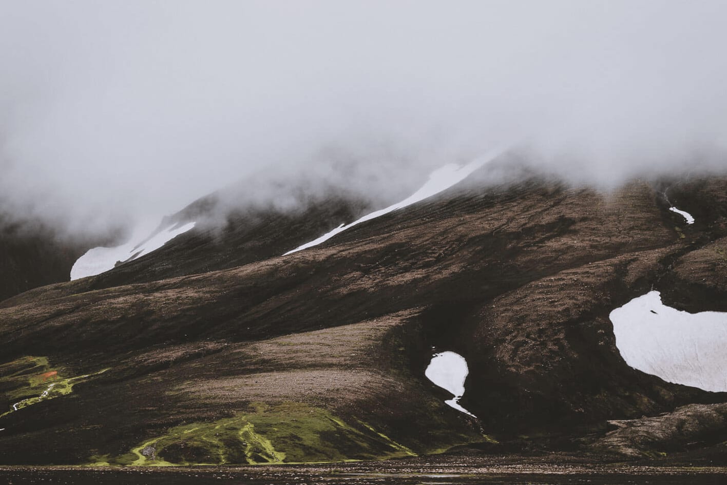 Cloudy Skies in Iceland Aurora Borealis Northern Lights
